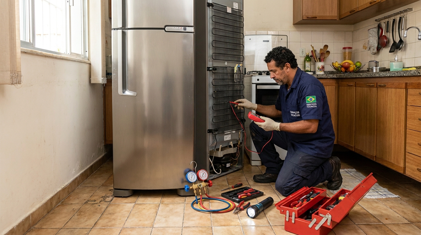 Técnico de geladeira perto de mim em Suzano‑SP